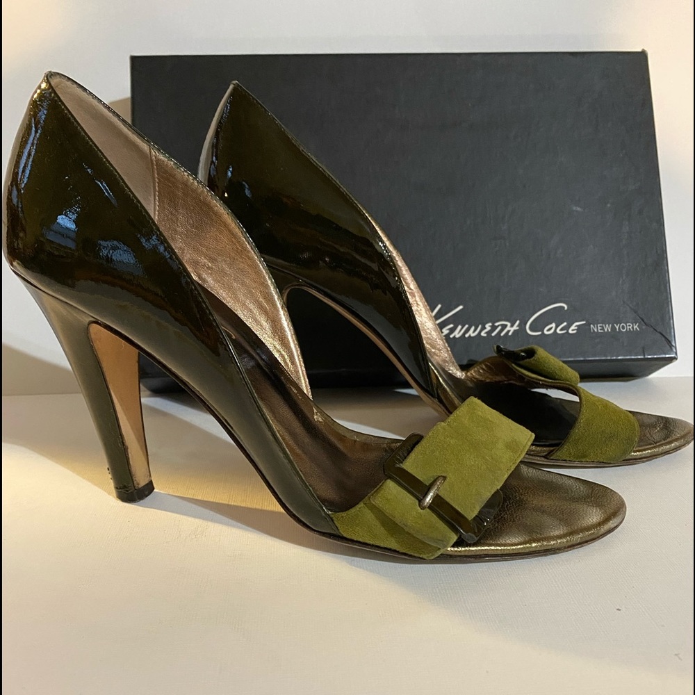 Kenneth Cole Sexy Peep Toe Heels, Green